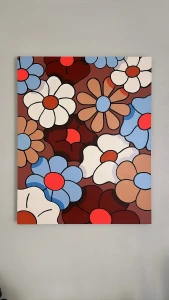 Finished another flower painting it s 28 x 36 enjoy your week