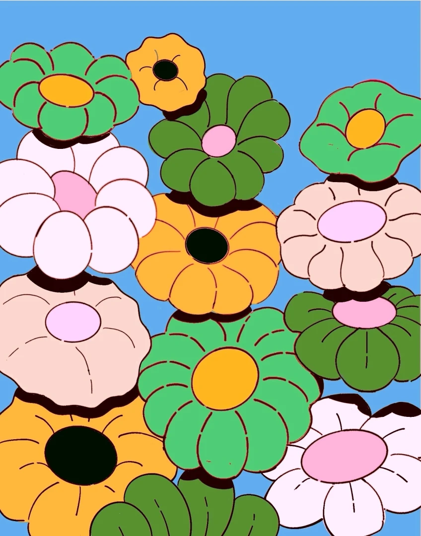 Gearing up for a new flower painting stay tuned part 1 