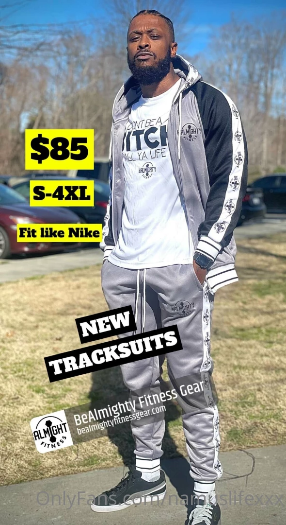 New bealmighty tracksuits on my fitness website support the brand 