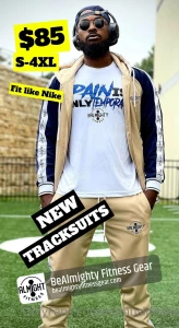 New bealmighty tracksuits on my fitness website support the brand part 1