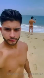 Nude beach with my friend