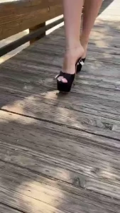 Beautiful black mules with lock part 10