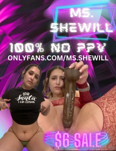 Teamad this weekend only ms shewill 6 access to her 100 no ppv
