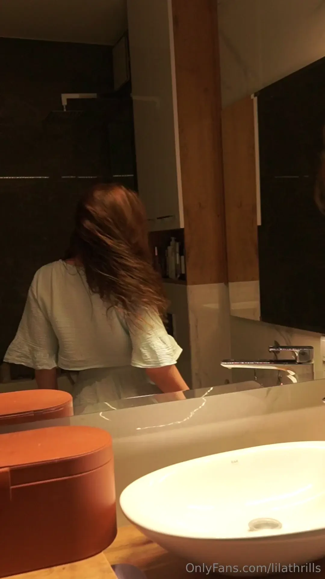 I pressed record but ended up just watching myself - the way i would 