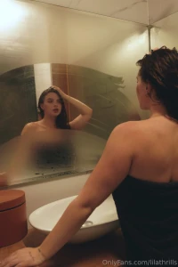 The mirror fogged up and so did my thoughts i traced something on the