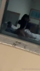 Open the curtains so our neighbors can watch hahaha i love riding cock