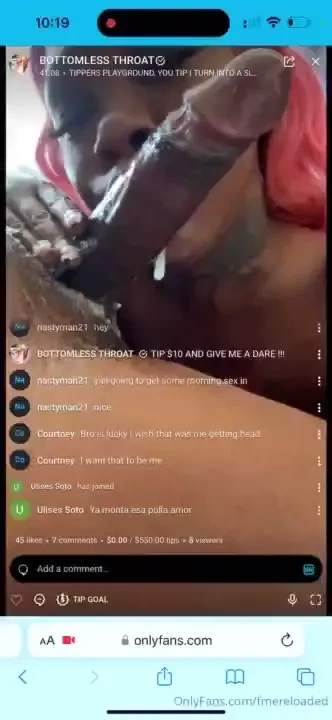 Freaky nasty super head live stream i made a grown man scream 