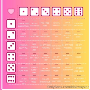 Test your luck 1 die 5 2 die 10 5 1 prize 10 2 prizes the rules of the