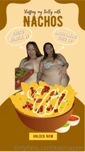 Stuffing video swipe right watch me consume a big box of nachos it was