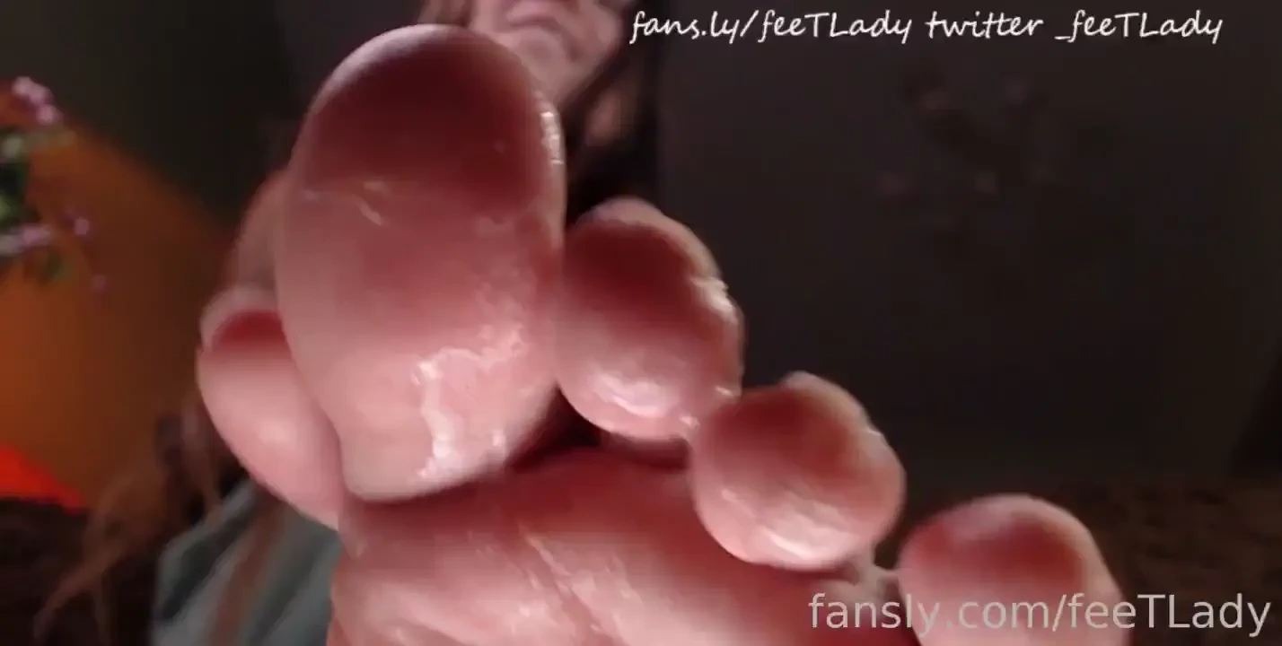 Imagine my thumb is your little cock spit saliva toe fyp feet 
