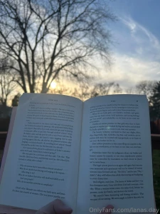 It s a beautiful day to read outdoors i hope you were able to soak in