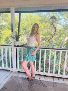 Enjoying the blue skies and sunshine