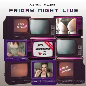 Join me this friday for livestream dick ratings sexy trivia and ask me