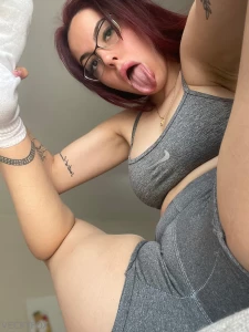 In this position my pussy gets very wet but you can help me
