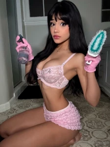 At your service daddy ready to clean up your mess