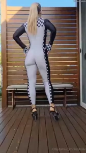 Grid girl costume i wore to a friends dress up party part 8