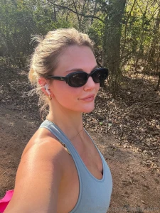 Running in the woods like the country girl i am working out isn t part 1