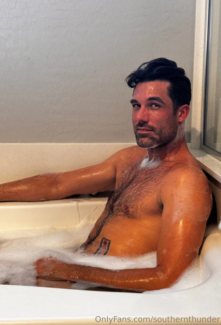 Washing off all my naughty thoughts 
