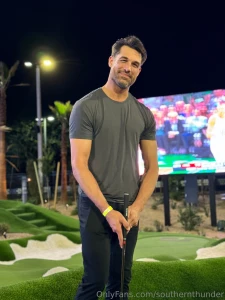Golfing might be the sport but teasing is my real game come see how i