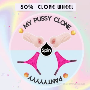Win my clone pussy wheel i will never offer an opportunity like this i
