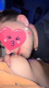 Love when he sucks on my tiddies while fucking me