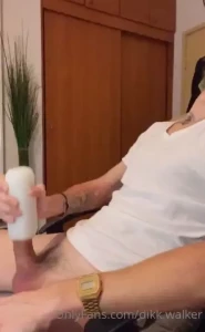 That s the second time i jerk off today i m surprised how much cum i