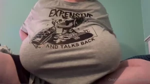 My huge boobies are so much fun to play with even in a baggy t shirt