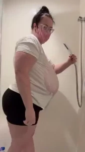 Do you like the tease of a wet t-shirt how about when these huge wet