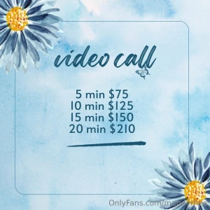 Starting tomorrow for one week i will be opening up video calls and part 1