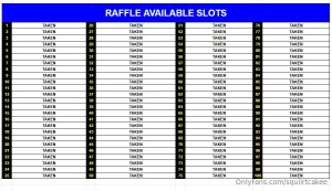 The raffle numbers are locked and loaded let s see who s the lucky 5