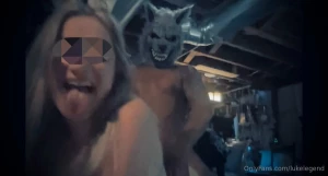 Captured a snow bunny