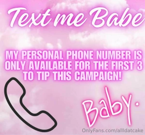 I don t just give out my personal number to just anyone but it could