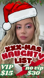 Xxx-mas naughty list ok listen i was talking to bill like we obviously