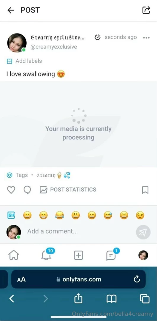 Swallowed his whole nut posted on my uncensored 