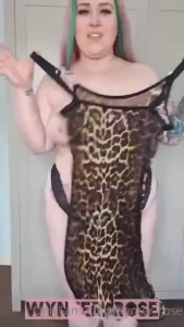 Remember the leopard print fishnet killstar lingerie i was showing off