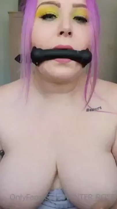 Gag drool amp big tits 