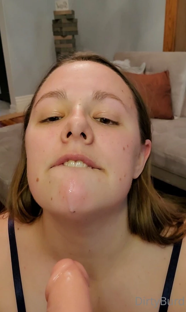 Pov sloppily sucking your cock as i look up at you and then you 