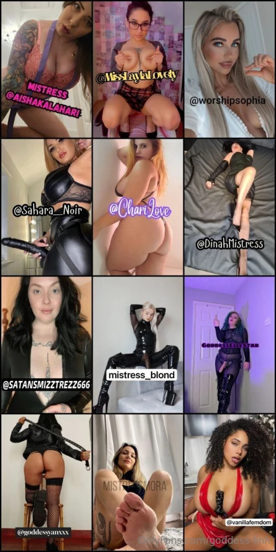 Top femdom queens await your servitude sub amp serve them now 24h 