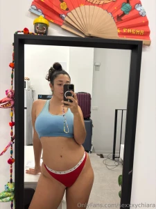 I m all dirty sweaty and turned on my tits are sticky against my top