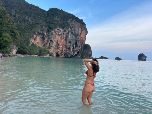 Splashing at the beach feeling naughty under the sun with bikini or part 3