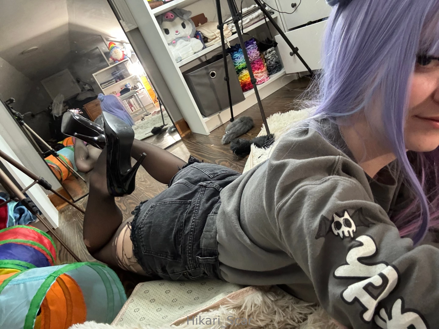 Wanted the splash of color just to be my hair today who s up for part 1 