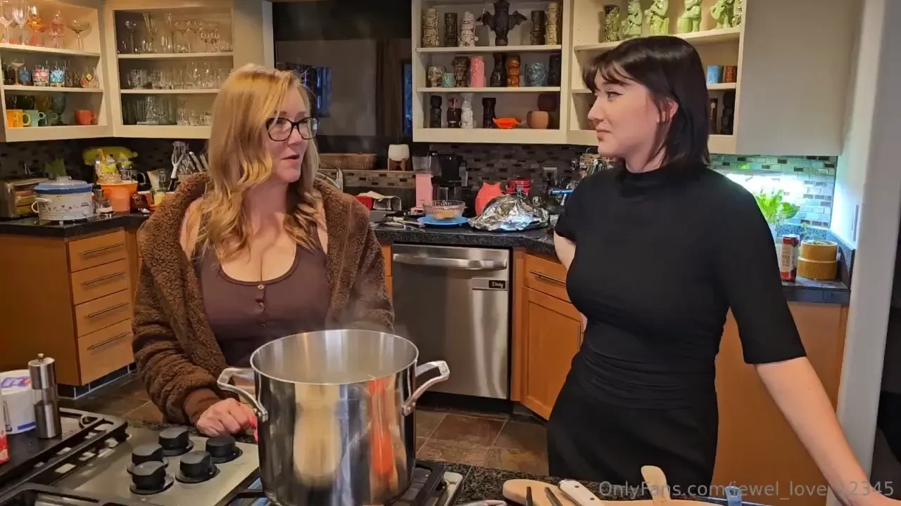 Making mashed potatoes with my mom and sister for thanksgiving we had 