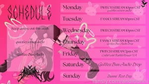 Week schedule for 10 21 24 schedule for week of 10-21 thru 10-27