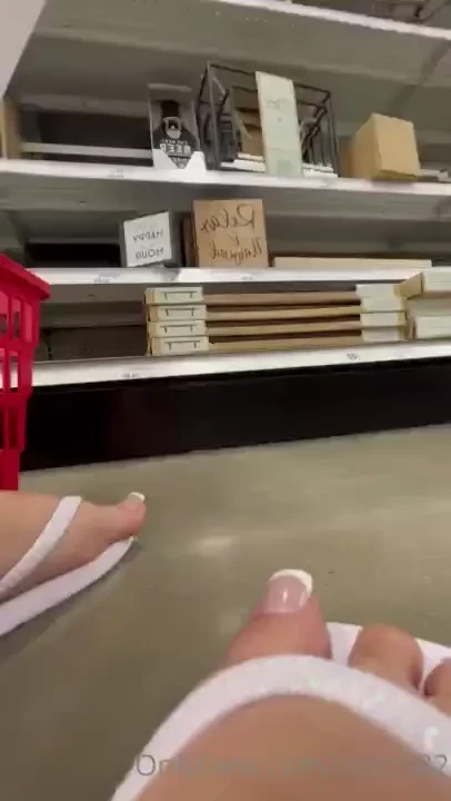 I ve shrunken you and now you are riding my feet as i shop around 