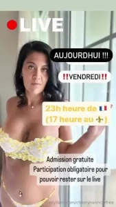 Live live live je serai en live ici 17h 23h - admission au live