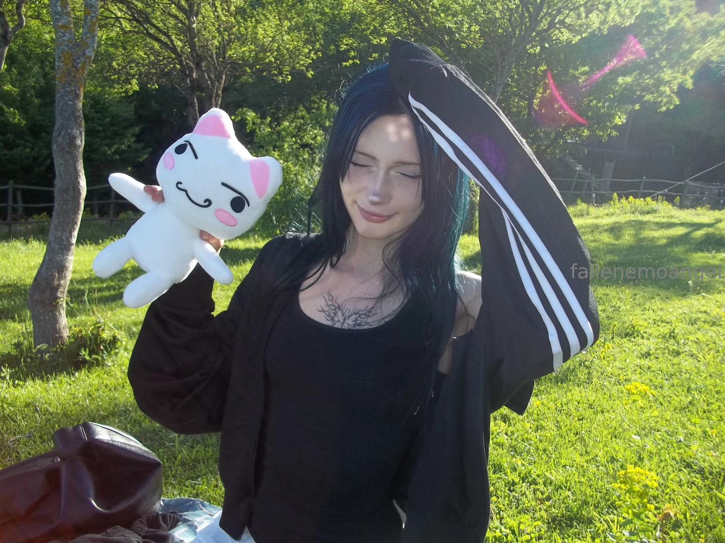 Heh my friend took these picnic photos 3 she gave me this cute toy and part 1 