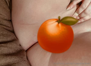 Message me if you want to buy a video of me pushing an orange in and