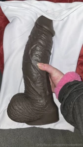 Send a tip if you think i can get this 13 inch bbc dildo inside me if