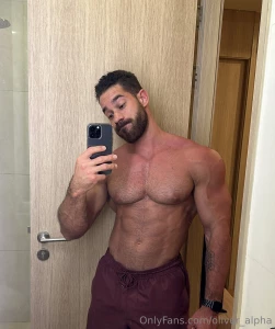 Caught in the mirror shorts tight and cock standing proud if you saw