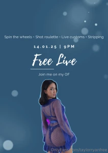 Im going live this tuesday 14 01 25 it s completely free to watch the